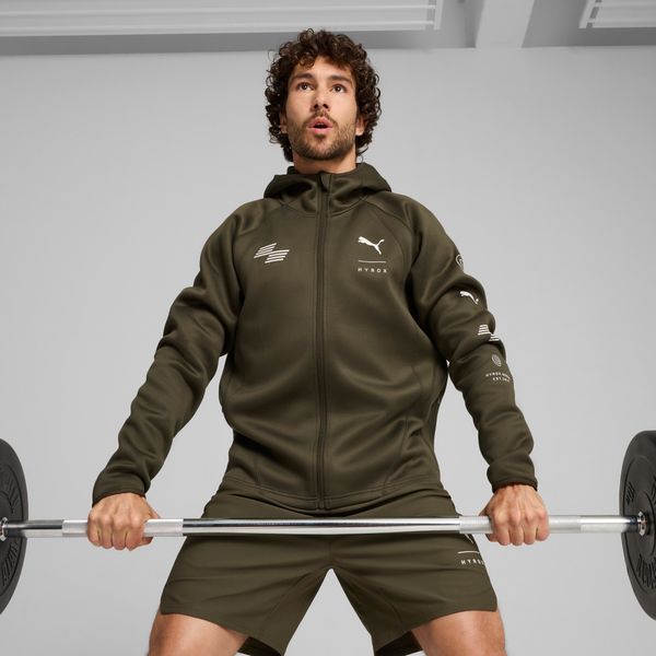 PUMA Men's Puma x HYROX Tech BL Jacket, Green, Size XL, Clothing