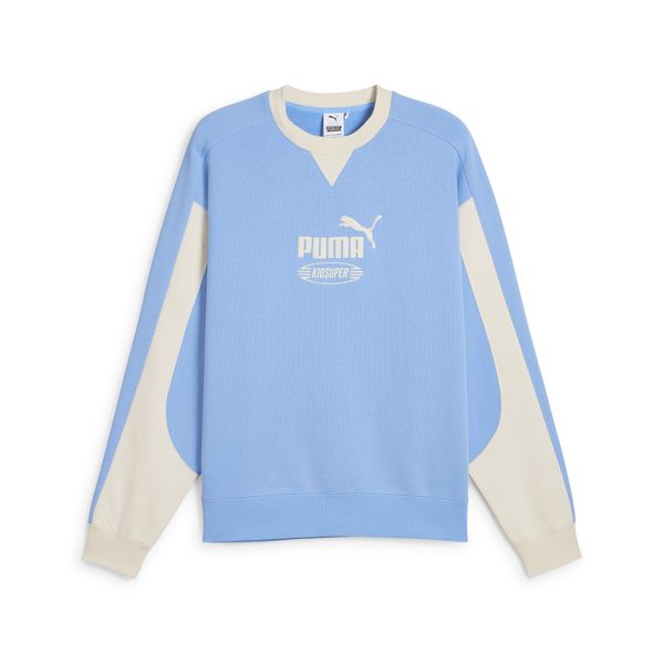 PUMA Men's Puma x KIDSUPER Crew, Blue, Size XL, Select