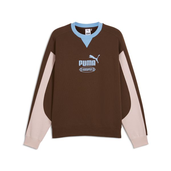 PUMA Men's Puma x KIDSUPER Crew, Brown, Size M, Select