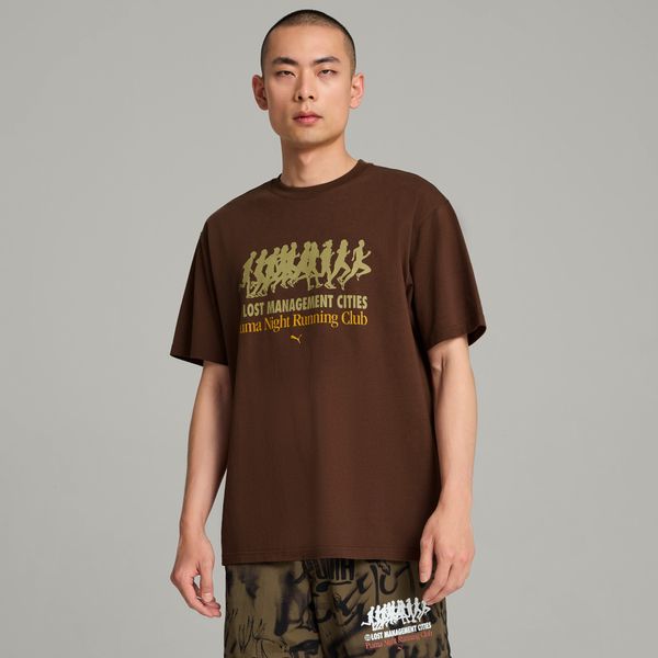 PUMA Men's Puma x LMC Graphic T-Shirt, Brown, Size XXL, Clothing