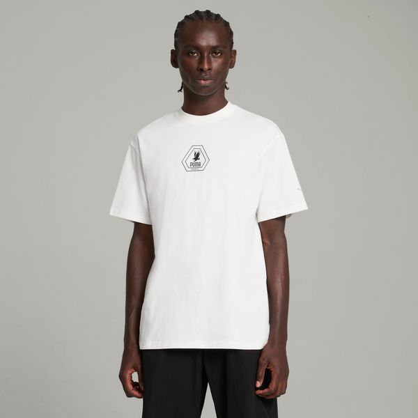 PUMA Men's Puma x SKEPTA Graphic T-Shirt, White, Size S, Clothing