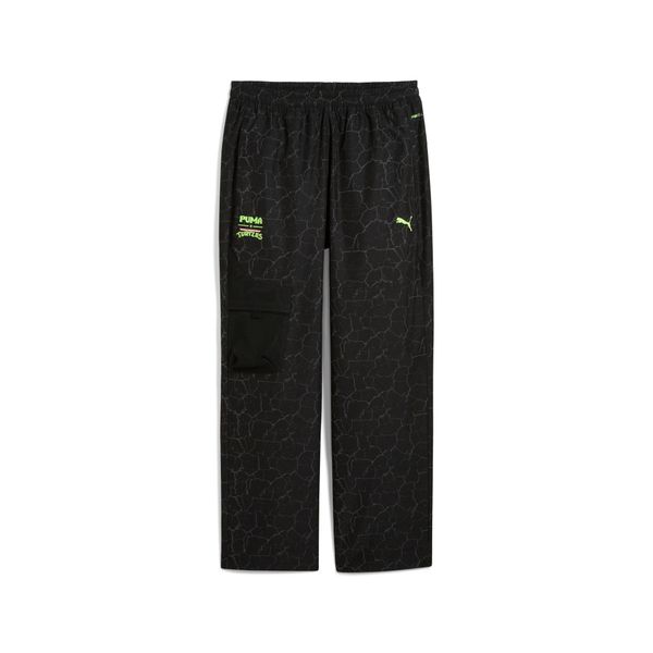 PUMA Men's Puma x TMNT PumaTECH Relaxed Cargo Pants, Black, Size L, Clothing