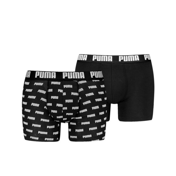 PUMA Men's Puma's Boxer Briefs 2 pack, Black, Clothing