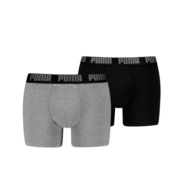 PUMA Men's Puma's Boxer Briefs 2 pack, Gray, Size 4, Clothing