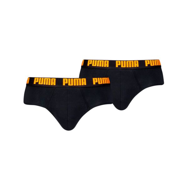 PUMA Men's Puma's Briefs 2 pack, Black, Clothing