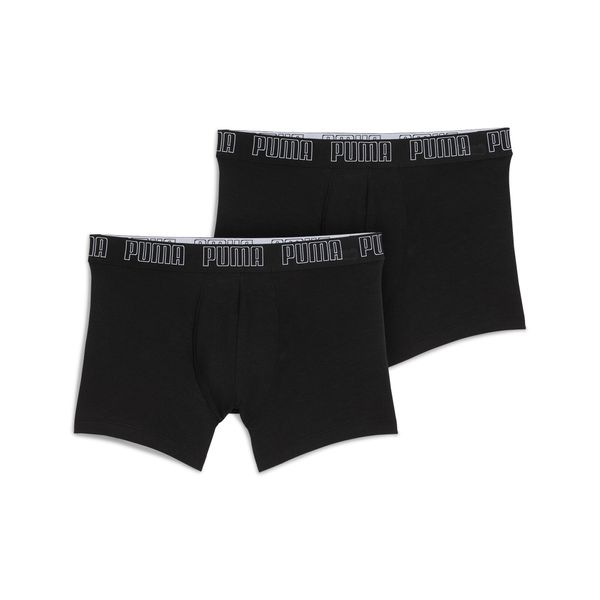 PUMA Men's Puma's Trunks 2 pack, Black, Clothing