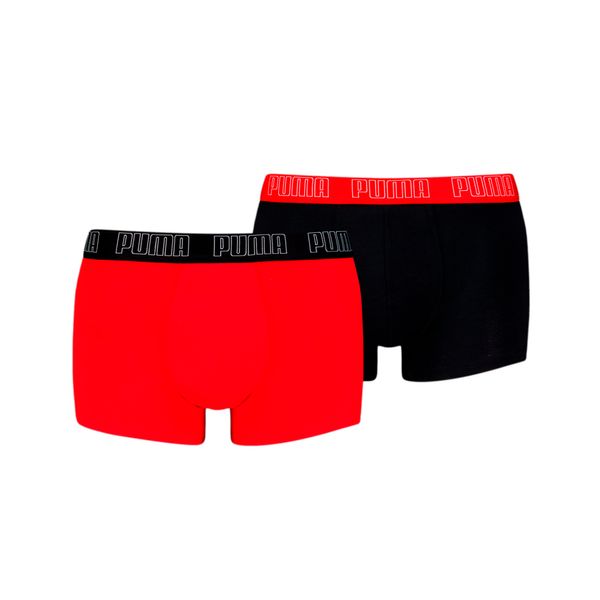 PUMA Men's Puma's Trunks 2 pack, Red, Size 5, Clothing