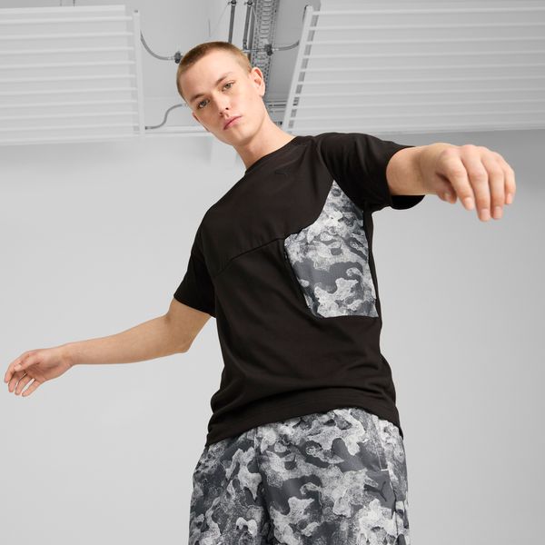 PUMA Men's PumaTECH Pocket T-Shirt, Black, Size XL, Clothing