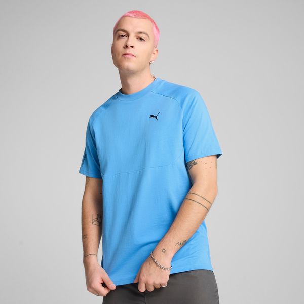 PUMA Men's PumaTECH T-Shirt, Blue, Size XL, Clothing