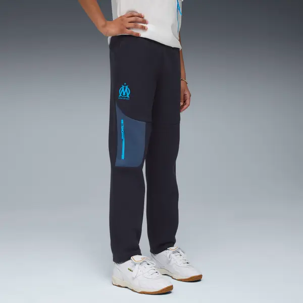 PUMA Olympique de Marseille PUMATECH Sweatpants Youth, Clothing, Navy/Azure, 15-16Y