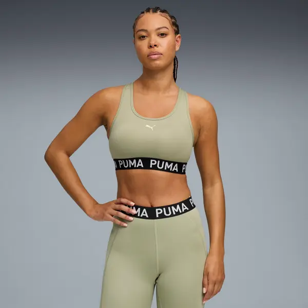 PUMA PUMA 4KEEPS Elastic Bra Women, Clothing, Lux Army, XXS