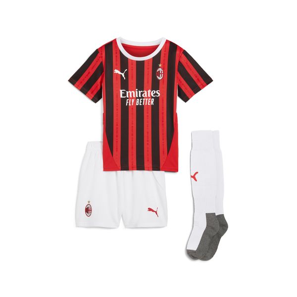 PUMA Puma AC Milan 24/25 Home Minikit Kids, Red, Size 4-5Y, Clothing