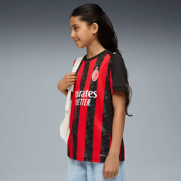 PUMA PUMA AC Milan 25/26 Home Jersey Youth, Clothing, Red/Black, 15-16Y