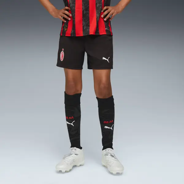 PUMA PUMA AC Milan 25/26 Shorts Youth, Clothing, Black/Red, 15-16Y