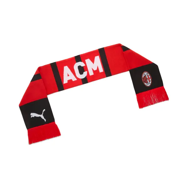 PUMA PUMA AC Milan Essentials Scarf, Accessories, Red/White, OSFA