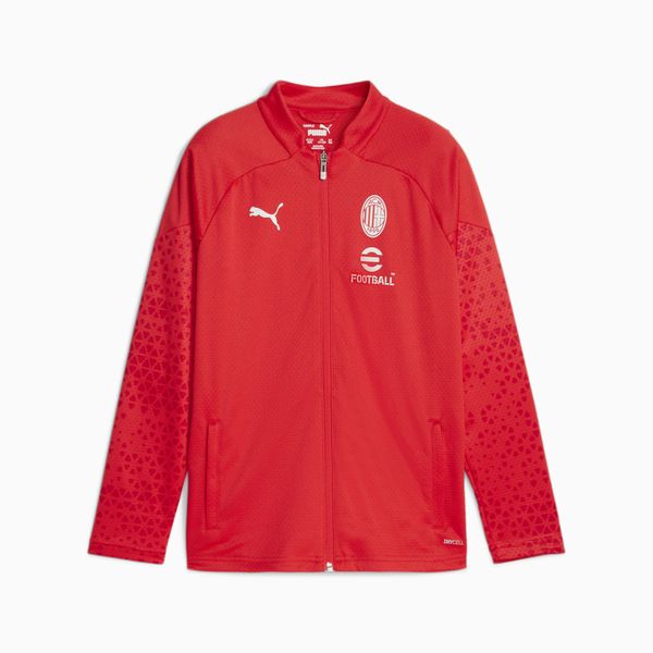 PUMA PUMA AC Milan Football Youth Training Jacket, For All Time Red/Feather Grey
