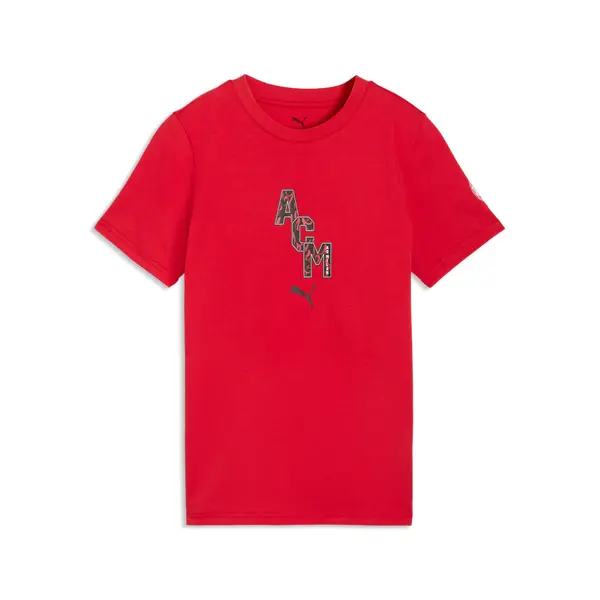 PUMA PUMA AC Milan FtblCulture Tee Youth, Football, Red/Black, 15-16Y