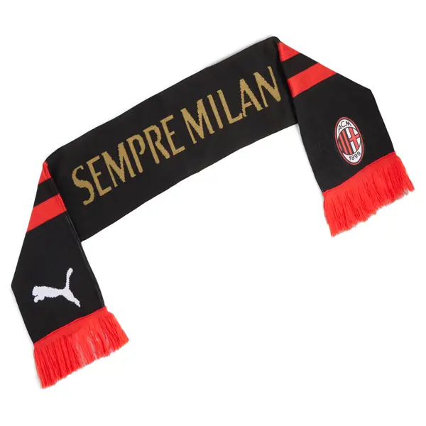 PUMA PUMA AC Milan ftblEssentials Scarf, Men, Red/Black, OSFA