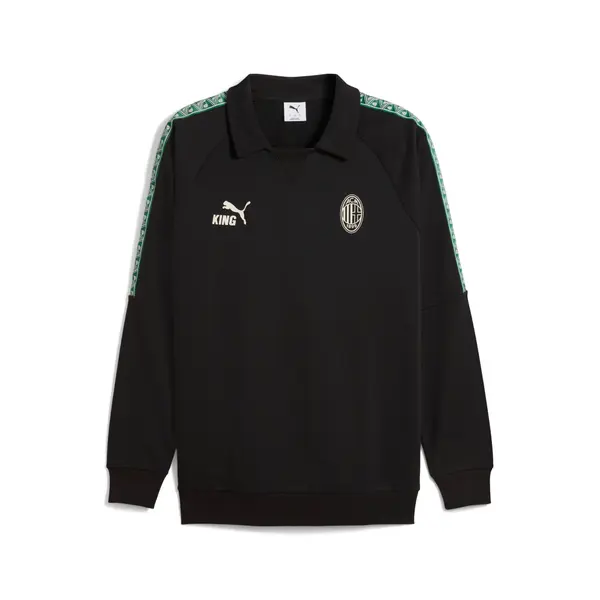 PUMA PUMA AC Milan KING Drill Top Men, Sport, Black/Alpine Snow, S