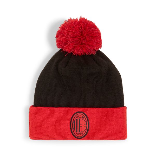 PUMA Puma AC Milan Pom Pom Beanie Hat Youth, Red, Accessories