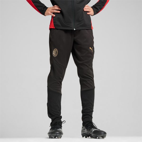 PUMA PUMA AC Milan Training Pants Youth, Black/For All Time Red