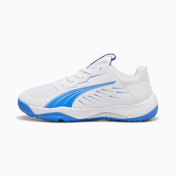 PUMA PUMA Accelerate Indoor Shoes Youth, White/Bluemazing