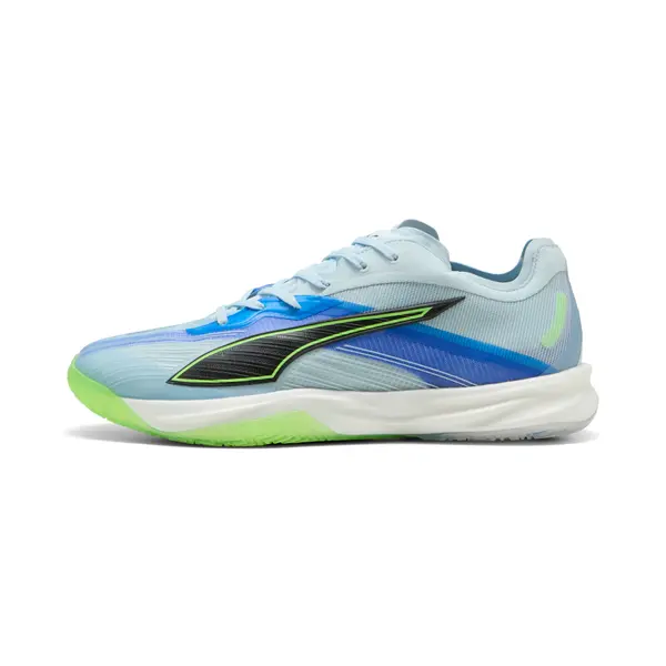 PUMA PUMA Accelerate NITRO™ SQD 5 Handball Shoes Unisex, Shoes, Aqua Glow/Black/Green Glare, 44