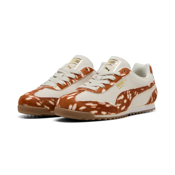 PUMA PUMA Arizona Doelette Sneakers Women, Women, Warm White/Caramel Latte/Gold, 35.5