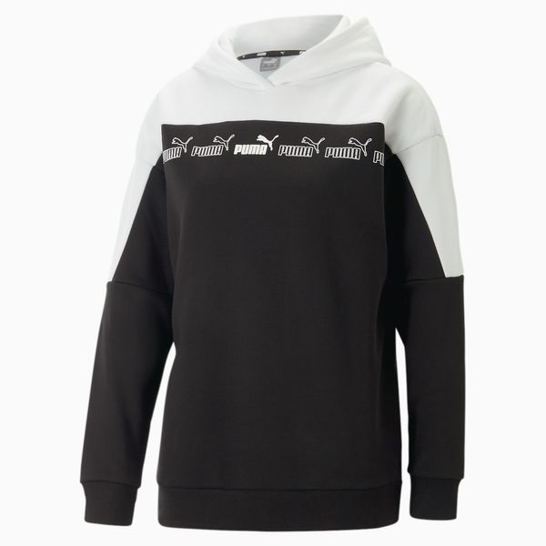 PUMA PUMA Around The Block Hoodie Women, Black/White