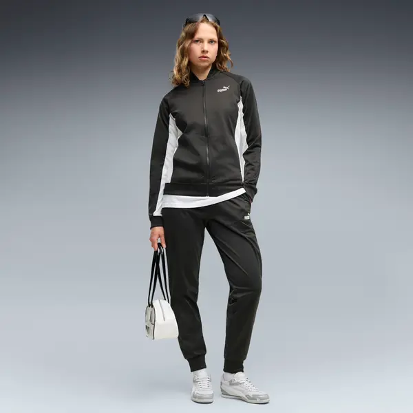 PUMA PUMA Baseball Tracksuit Women, Clothing, Black, S