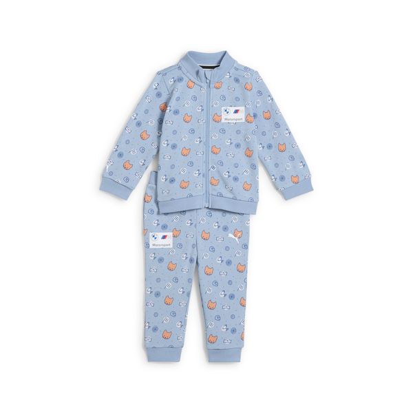 PUMA Puma BMW M Motorsport All-over Print Long Sleeve Set Toddler, Blue, Size 2-3Y, Clothing