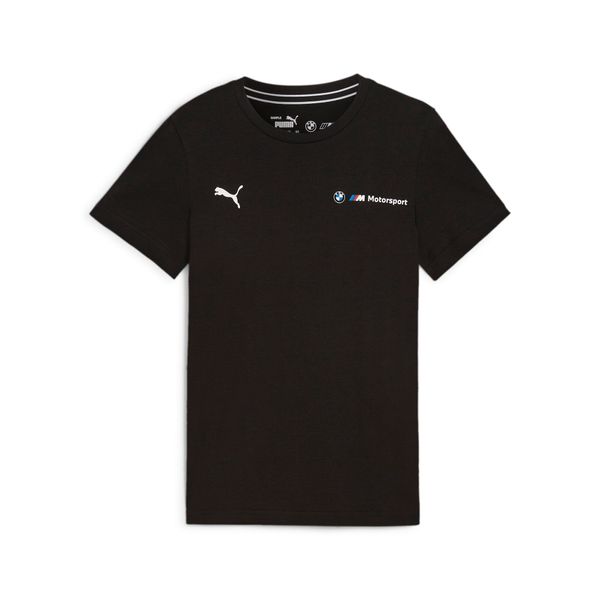 PUMA Puma BMW M Motorsport ESS+ Logo Tee Youth, Black, Size 4-5Y, Age