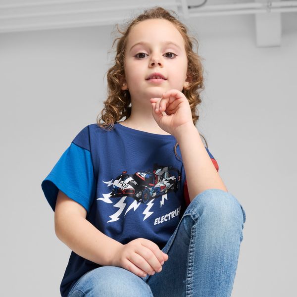 PUMA Puma BMW M Motorsport Tee Kids, Blue, Size 4-5Y, Clothing