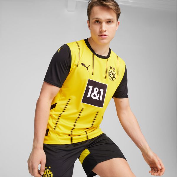 PUMA PUMA Borussia Dortmund 24/25 Home Jersey Men, Faster Yellow/Black