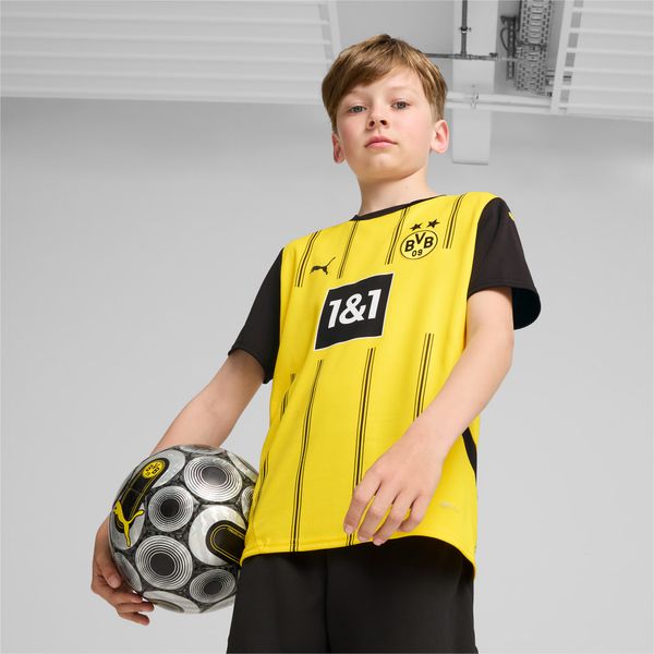 PUMA PUMA Borussia Dortmund 24/25 Home Jersey Youth, Faster Yellow/Black