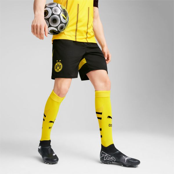 PUMA PUMA Borussia Dortmund 24/25 Shorts Men, Black/Faster Yellow