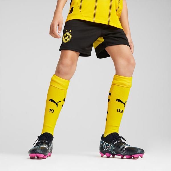 PUMA PUMA Borussia Dortmund 24/25 Shorts Youth, Black/Faster Yellow
