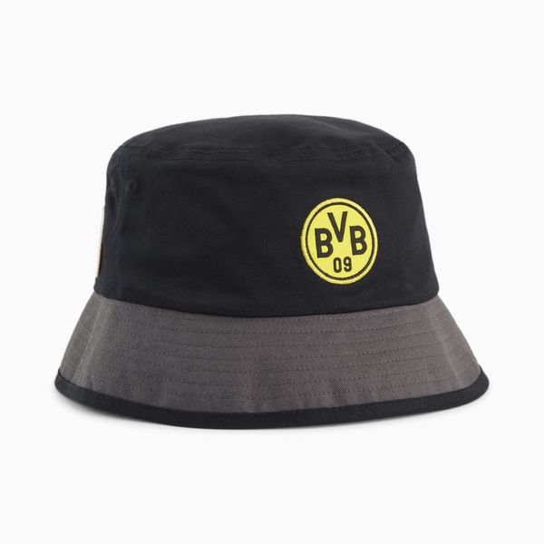 PUMA PUMA Borussia Dortmund Bucket Hat, Black/Shadow Grey