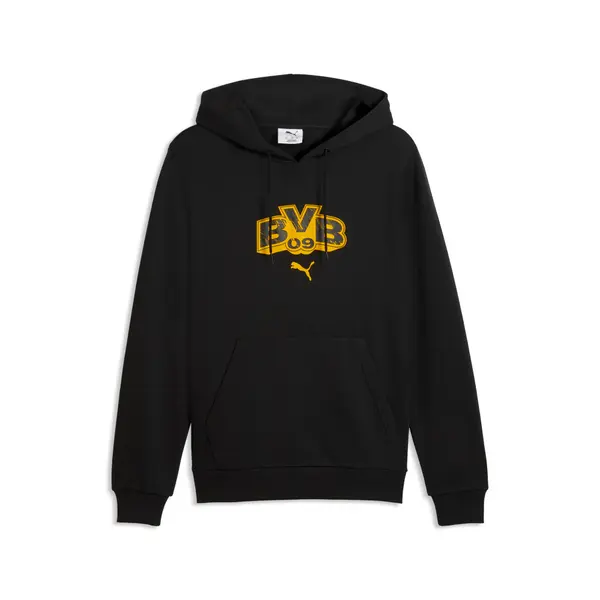 PUMA PUMA Borussia Dortmund ftblCULTURE Hoodie Men, Football, Black/Faster Yellow, S