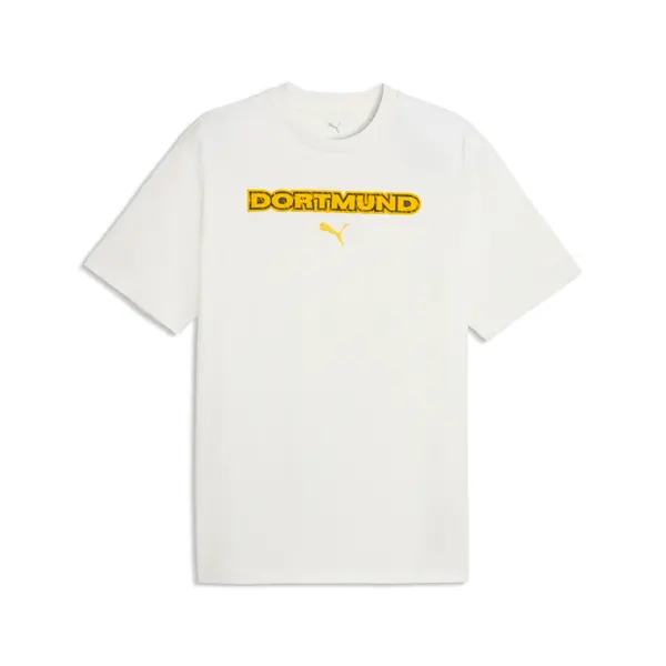PUMA PUMA Borussia Dortmund ftblCulture Relaxed Tee Men, Football, Warm White/Faster Yellow, S