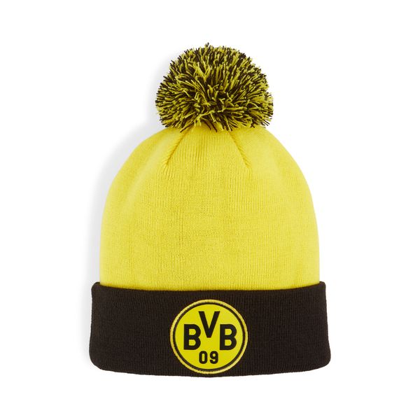 PUMA Puma Borussia Dortmund Pom Pom Beanie Hat Youth, Yellow, Accessories