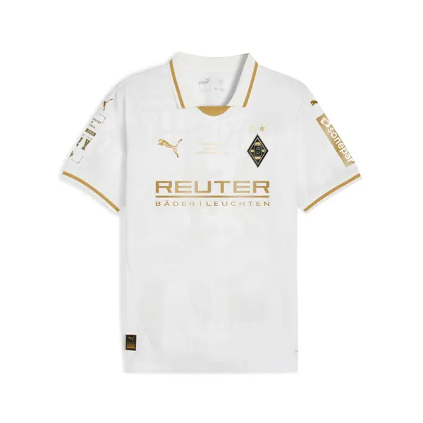 PUMA PUMA Borussia Mönchengladbach 125th Anniversary Jersey Men, Sport, White/Matte Gold, S