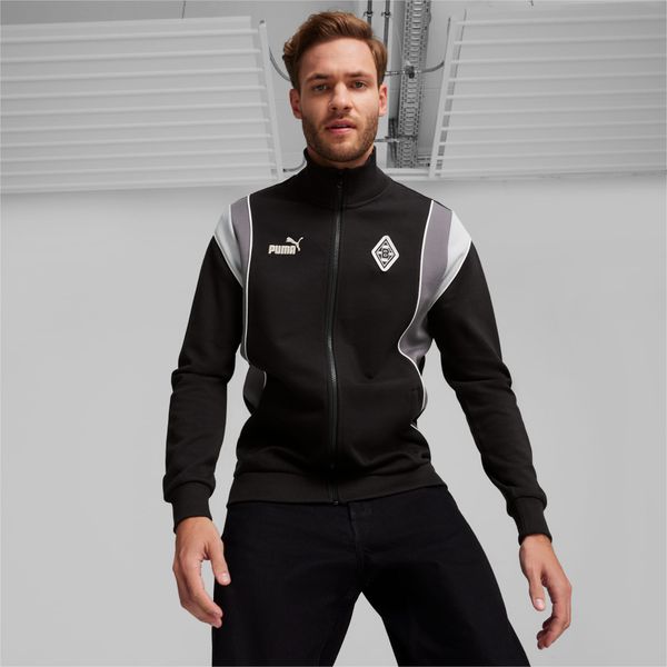 PUMA PUMA Borussia Mönchengladbach Ftblarchive Men's Track Jacket, Black/Ash Grey