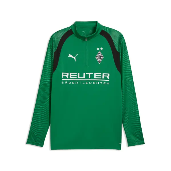 PUMA PUMA Borussia Mönchengladbach Quarter-Zip Slim Training Top Men, Sports, Archive Green/White, S