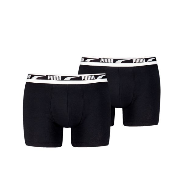 PUMA Puma Boxer Briefs 2 Pack, Black, Clothing