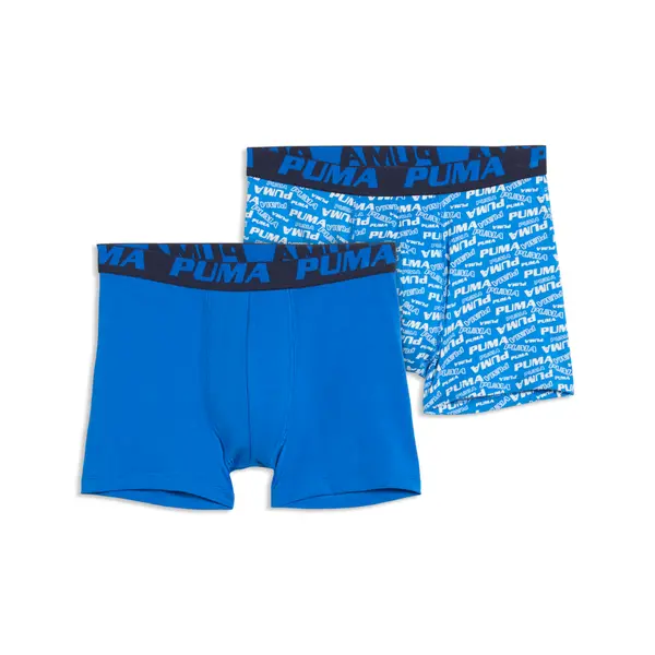 PUMA PUMA Boxers Youth (2-Pack), Clothing, Blue/Navy, 8