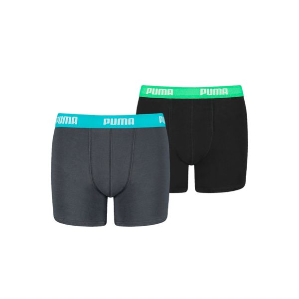 PUMA Puma Boys' Basic Boxer 2 Pack, Gray, Size 8, Clothing