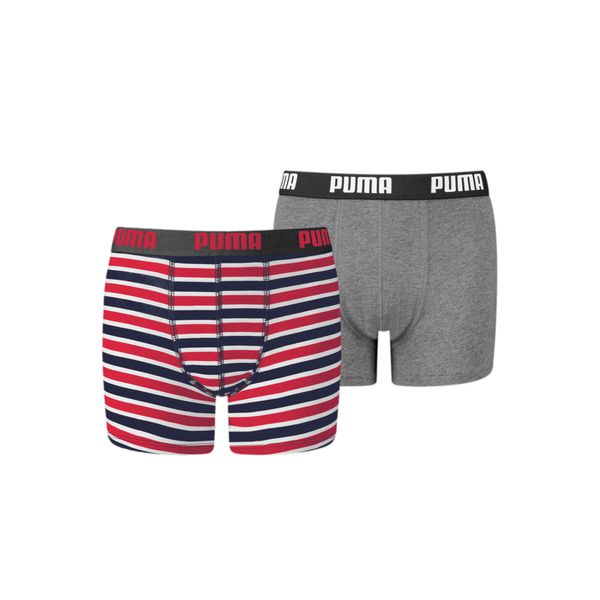 PUMA Puma Boys' Printed Stripe Basic Boxer 2 Pack, Size 14, Clothing