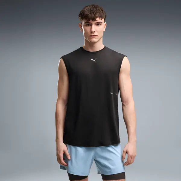 PUMA PUMA Brightstride CLOUDSPUN Sleeveless Relaxed Top Men, Clothing, Black, S