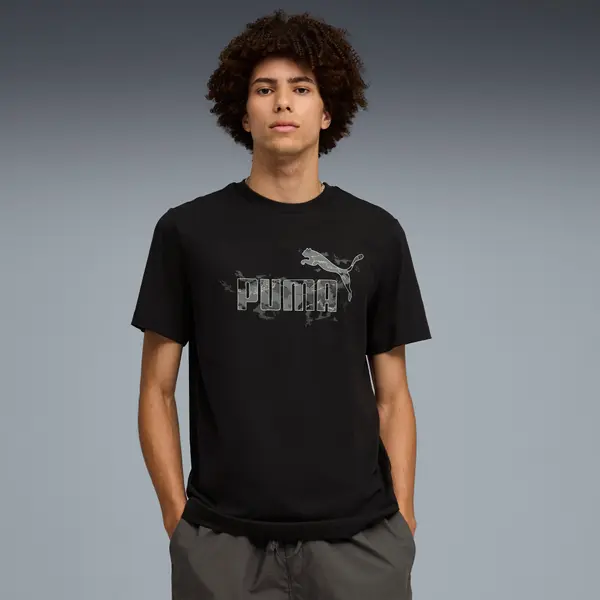 PUMA PUMA Camo Tee Men, Clothing, Black, S